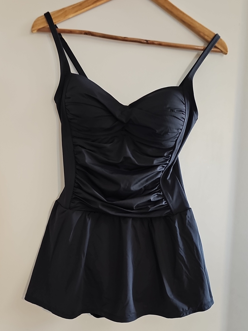 Black Women's M One-Piece Swim Dress